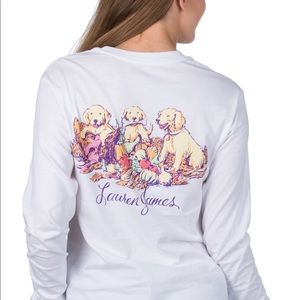 NWT Lauren James Tshirt “Thanksgiving Puppies” 🐶